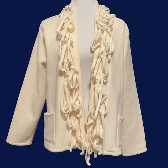 Linda Lundstrom Cute Cream Blazer! Small - Picture 3 of 6